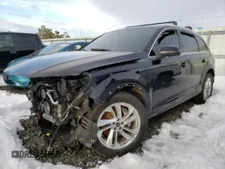 2021 Audi Q7 Premium with VIN WA1AXAF78MD015199, listed as a Copart auction lot 45266214 with 0 mi miles and Salvage Title. Bid and sale history available at carsss.com. Image 1.