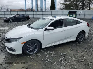 2019 Honda Civic Sedan EX with VIN JHMFC1F3XKX006440, listed as a Copart auction lot 49570025 with 75,621 mi miles and Salvage Title. Bid and sale history available at carsss.com. Image 1.