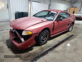 1996 Ford Mustang with VIN 1FALP4043TF202065, listed as a Copart auction lot 87761965 with 132,161 mi miles and Salvage Title. Bid and sale history available at carsss.com. Image 1.