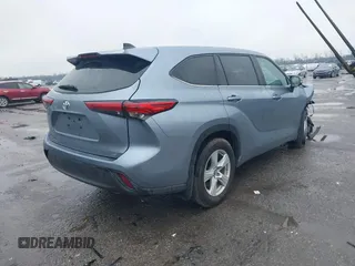 2023 Toyota Highlander L with VIN 5TDKDRAH8PS524459, listed as a IAAI auction lot 41637752 with 10,156 mi miles and . Bid and sale history available at DreamBid. Image 4.