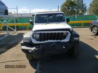 2024 Jeep Wrangler Sport S with VIN 1C4PJXAG1RW349260, listed as a Copart auction lot 60270065 with 5,575 mi miles and Salvage title. Bid and sale history available at DreamBid. Image 10.