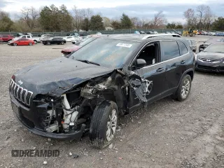2019 Jeep Cherokee Latitude Plus with VIN 1C4PJMLBXKD214974, listed as a Copart auction lot 49877595 with 120,979 mi miles and Salvage title. Bid and sale history available at DreamBid. Image 1.