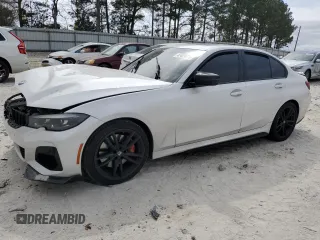 2022 BMW 3 Series M340i with VIN 3MW5U7J05N8C57442, listed as a Copart auction lot 47429075 with 50,798 mi miles and Salvage Title. Bid and sale history available at carsss.com. Image 1.