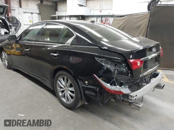 2014 Infiniti Q50 Premium with VIN JN1BV7AP6EM676289, listed as a IAAI auction lot 42304661 with 117,905 mi miles and . Bid and sale history available at DreamBid. Image 3.
