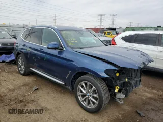 2019 BMW X3 xDrive30i with VIN 5UXTR9C52KLP96443, listed as a Copart auction lot 46327235 with 47,823 mi miles and Clean Title. Bid and sale history available at DreamBid. Image 4.