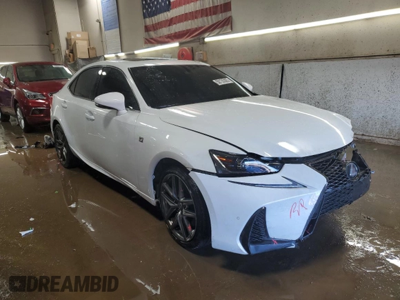 2020 Lexus IS with VIN JTHG81F21L5042768, listed as a Copart auction lot 50135305 with 43,065 mi miles and Salvage Title. Bid and sale history available at carsss.com. Image 4.
