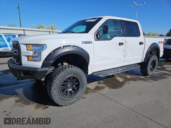2017 Ford F-150 XL with VIN 1FTEW1EF2HKD75671, listed as a Copart auction lot 53381515 with 133,967 mi miles and Salvage Title. Bid and sale history available at carsss.com. Image 1.