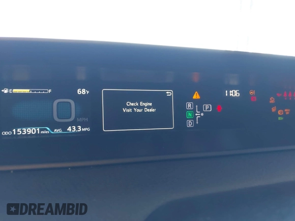 2017 Toyota Prius Two with VIN JTDKBRFU6H3578275, listed as a IAAI auction lot 42153979 with 153,901 mi miles. Bid and sale history available at carsss.com. Image 7.