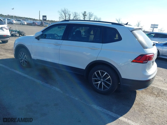 2021 Volkswagen Tiguan S with VIN 3VV1B7AX0MM019574, listed as a IAAI auction lot 41705274 with 46,175 mi miles. Bid and sale history available at carsss.com. Image 3.