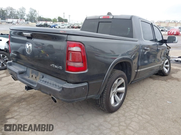 2019 Ram 1500 Limited with VIN 1C6SRFHT6KN773195, listed as a IAAI auction lot 42421233 with 82,506 mi miles and . Bid and sale history available at DreamBid. Image 4.
