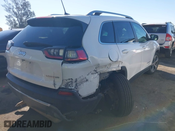 2019 Jeep Cherokee Limited with VIN 1C4PJLDB9KD443526, listed as a IAAI auction lot 41658009 with 73,024 mi miles and . Bid and sale history available at DreamBid. Image 4.
