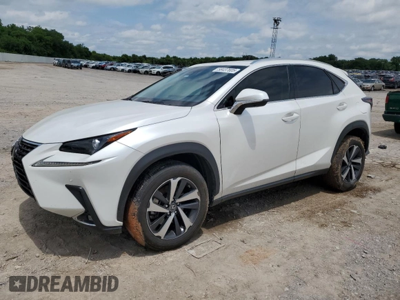 2020 Lexus NX 300 z VIN JTJGARBZ5L5010328, wystawiony jako Copart lot #58437605 z przebiegiem 67 752 mil mil oraz Szkoda całkowita • Salvage title. Historia ofert i sprzedaży dostępna na DreamBid. Obrazek 1.