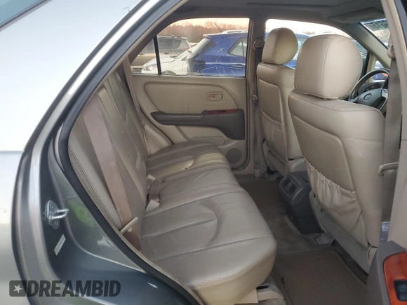 2000 Lexus RX 300 with VIN JT6HF10U9Y0151013, listed as a Copart auction lot 41659615 with 240,676 mi miles and Salvage Title. Bid and sale history available at DreamBid. Image 11.