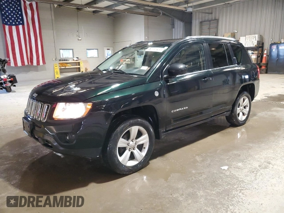 2013 Jeep Compass Sport with VIN 1C4NJDBB2DD167953, listed as a Copart auction lot 51059295 with 108,081 mi miles and Clean Title. Bid and sale history available at carsss.com. Image 1.