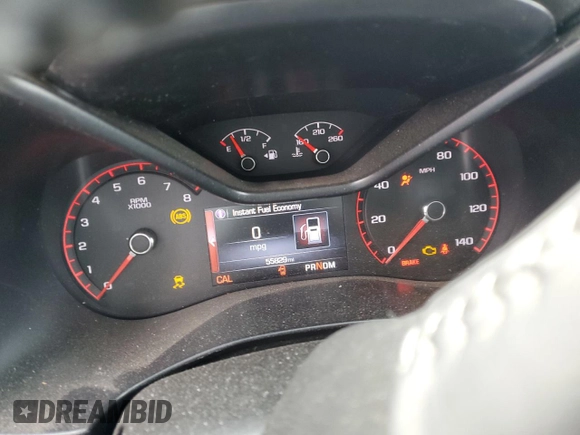 2015 GMC Canyon 4WD SLT with VIN 1GTG6CE35F1236096, listed as a Copart auction lot 44036465 with 55,829 mi miles and Salvage Title. Bid and sale history available at carsss.com. Image 9.