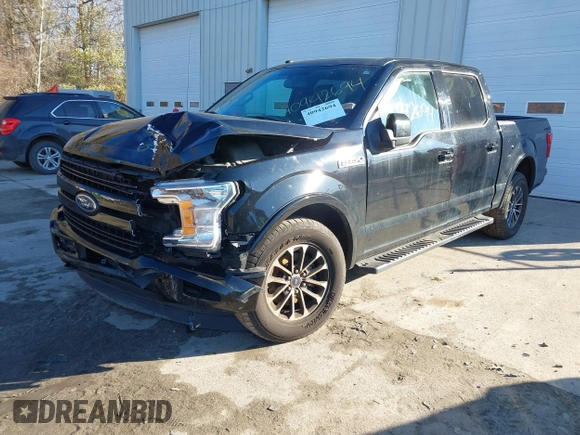2018 Ford F-150 XL with VIN 1FTEW1EP7JFB77823, listed as a IAAI auction lot 40942694 with 163,078 mi miles. Bid and sale history available at carsss.com. Image 2.