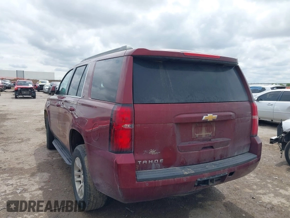 2016 Chevrolet Tahoe LT with VIN 1GNSCBKCXGR329921, listed as a IAAI auction lot 41915654 with 273,945 mi miles and . Bid and sale history available at DreamBid. Image 3.