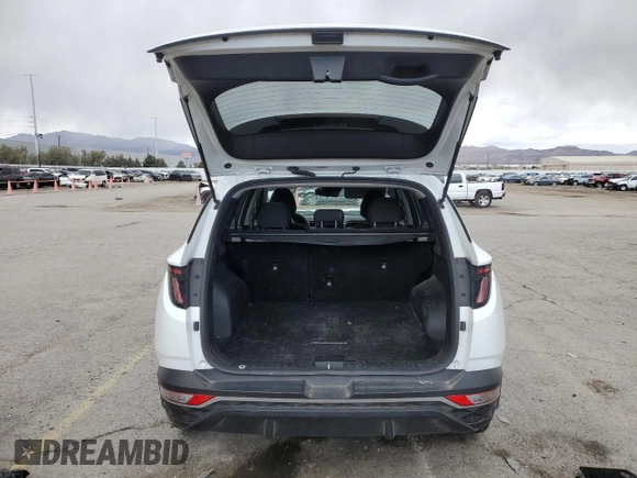 2022 Hyundai Tucson SEL with VIN 5NMJB3AE6NH029908, listed as a Copart auction lot 47943585 with 65,542 mi miles and Salvage Title. Bid and sale history available at carsss.com. Image 6.