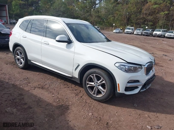 2021 BMW X3 sDrive30i with VIN 5UXTY3C01M9H17478, listed as a IAAI auction lot 40700615 with 37,277 mi miles. Bid and sale history available at carsss.com. Image 1.