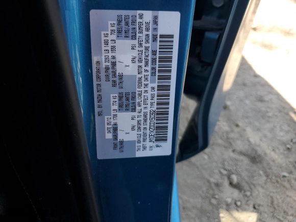 2012 Mazda Mazda2 Sport with VIN JM1DE1KZ0C0150392, listed as a Copart auction lot 73841344 with 12,812 mi miles and Salvage Title. Bid and sale history available at carsss.com. Image 14.