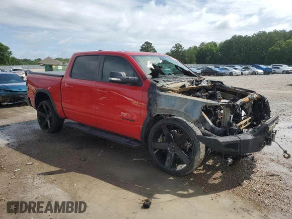 2019 Ram 1500 Rebel with VIN 1C6SRFLT9KN565772, listed as a Copart auction lot 58992825 with Not provided miles and Salvage title. Bid and sale history available at DreamBid. Image 4.