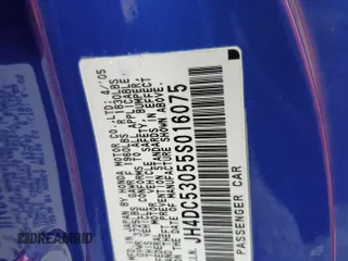 2005 Acura RSX Type S с VIN JH4DC53055S016075, выставлен на аукционе Copart как лот 52358975 с пробегом Не указан миль и Списание • Salvage title. История ставок и продаж доступна на DreamBid. Изображение 12.