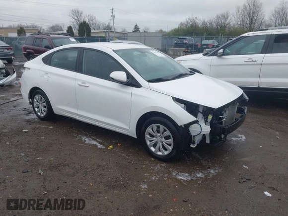 2021 Hyundai Accent SE with VIN 3KPC24A62ME150643, listed as a IAAI auction lot 41979286 with 46,307 mi miles. Bid and sale history available at carsss.com. Image 1.