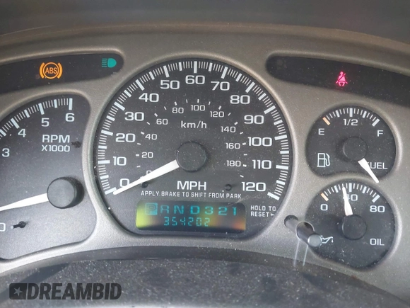 2002 GMC Yukon Denali z VIN 1GKEK63U52J202688, wystawiony jako IAAI lot #41778920 z przebiegiem 354 202 mil mil oraz . Historia ofert i sprzedaży dostępna na DreamBid. Obrazek 7.