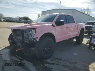 2023 Ford F-150 Raptor with VIN 1FTFW1RJ7PFA73609, listed as a Copart auction lot 45202695 with 22,974 mi miles and Salvage Title. Bid and sale history available at DreamBid. Image 1.
