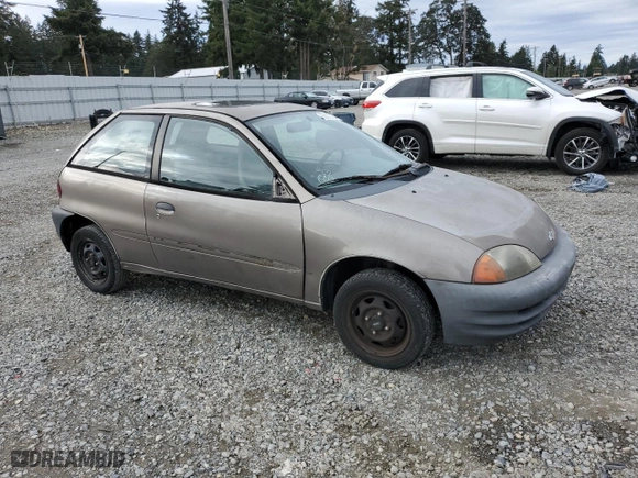 1998 Chevrolet Metro with VIN 2C1MR2262W6709093, listed as a Copart auction lot 73100104 with NaN miles and Salvage Title. Bid and sale history available at carsss.com. Image 4.