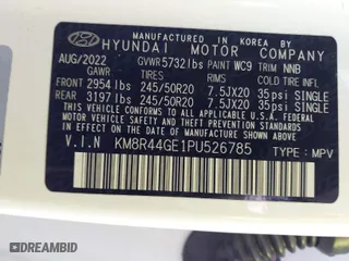 2023 Hyundai Palisade SEL with VIN KM8R44GE1PU526785, listed as a IAAI auction lot 41781824 with 29,162 mi miles. Bid and sale history available at carsss.com. Image 9.