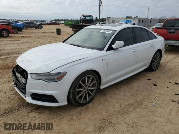 2017 Audi A6 Premium Plus with VIN WAUF2AFCXHN031862, listed as a Copart auction lot 42570865 with 106,750 mi miles and Salvage Title. Bid and sale history available at carsss.com. Image 1.