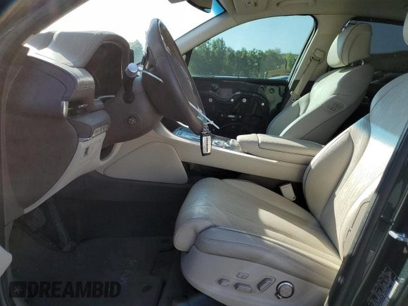 2021 Genesis GV80 with VIN KMUHCESC7MU040635, listed as a Copart auction lot 59625875 with 61,027 mi miles and Salvage title. Bid and sale history available at DreamBid. Image 7.