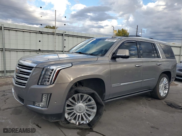2017 Cadillac Escalade Platinum with VIN 1GYS4DKJ4HR234931, listed as a Copart auction lot 76974884 with 85,140 mi miles and Salvage Title. Bid and sale history available at carsss.com. Image 1.
