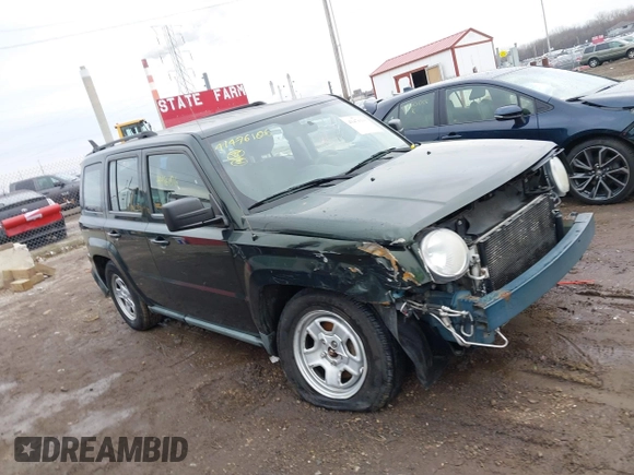 2010 Jeep Patriot Sport with VIN 1J4NF2GB3AD611667, listed as a IAAI auction lot 41476106 with 113,276 mi miles and . Bid and sale history available at DreamBid. Image 1.