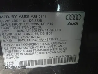 2012 Audi Q7 Premium Plus z VIN WA1LMAFE9CD002279, wystawiony jako IAAI lot #36584813 z przebiegiem 93 582 mil mil oraz . Historia ofert i sprzedaży dostępna na DreamBid. Obrazek 9.