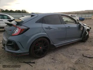 2021 Honda Civic Type R Touring with VIN SHHFK8G76MU205396, listed as a Copart auction lot 78286124 with 65,304 mi miles and Salvage Title. Bid and sale history available at carsss.com. Image 3.