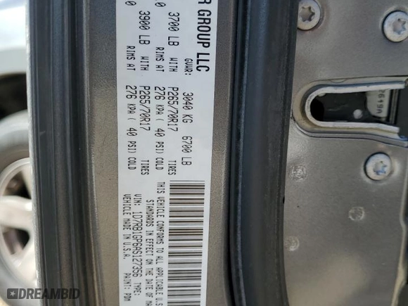 2010 Dodge Ram 1500 ST with VIN 1D7RB1GP6AS127356, listed as a Copart auction lot 46239935 with 283,042 mi miles and Clean Title. Bid and sale history available at carsss.com. Image 12.
