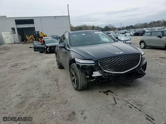 2023 Genesis GV70 2.5T with VIN KMUMADTB0PU091824, listed as a Copart auction lot 51438515 with 22,910 mi miles and Salvage Title. Bid and sale history available at carsss.com. Image 11.