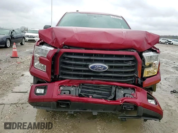 2017 Ford F-150 XL with VIN 1FTFX1EG5HKE50762, listed as a Copart auction lot 51812025 with 101,838 mi miles and Salvage title. Bid and sale history available at DreamBid. Image 11.