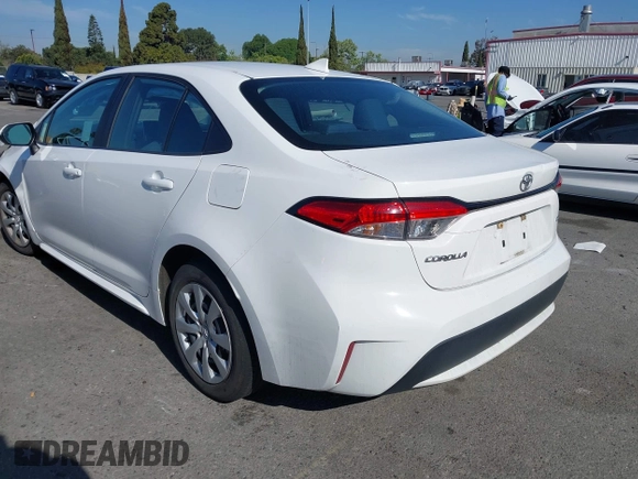 2020 Toyota Corolla LE with VIN 5YFEPRAE4LP012856, listed as a IAAI auction lot 42001953 with Not Provided miles and . Bid and sale history available at DreamBid. Image 3.