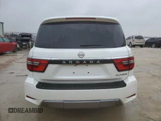2021 Nissan Armada Platinum with VIN JN8AY2DA7M9370704, listed as a Copart auction lot 84412644 with 51,399 mi miles and Salvage Title. Bid and sale history available at carsss.com. Image 6.
