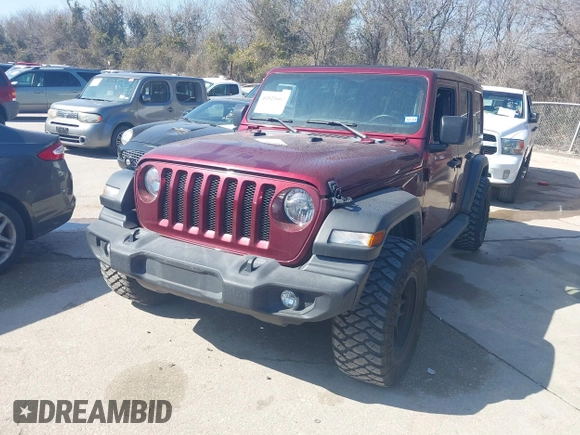 2022 Jeep Wrangler Unlimited High Tide with VIN 1C4HJXDG1NW119356, listed as a IAAI auction lot 41525063 with 18,025 mi miles and . Bid and sale history available at DreamBid. Image 17.