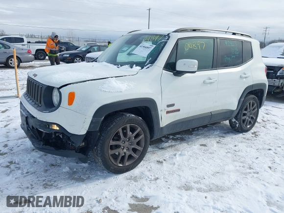 2016 Jeep Renegade Latitude with VIN ZACCJBBT9GPD73507, listed as a IAAI auction lot 41504897 with 108,331 mi miles. Bid and sale history available at carsss.com. Image 17.