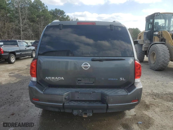 2012 Nissan Armada SL with VIN 5N1BA0ND6CN609193, listed as a Copart auction lot 44427155 with 231,330 mi miles and Salvage Title. Bid and sale history available at carsss.com. Image 6.