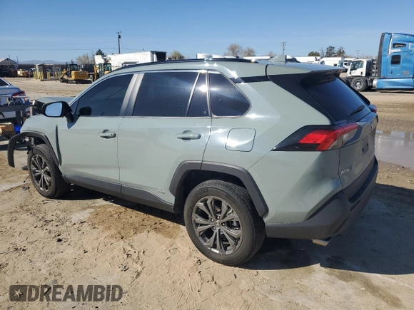 2022 Toyota RAV4 Hybrid XLE Premium with VIN 4T3B6RFV8NU102695, listed as a Copart auction lot 49876815 with 35,614 mi miles and Salvage title. Bid and sale history available at DreamBid. Image 2.