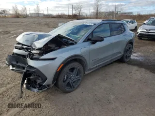 2024 Chevrolet Equinox EV RS z VIN 3GN7DRRR4RS298610, wystawiony jako Copart lot #82022534 z przebiegiem 3 090 mil mil oraz Szkoda całkowita • Salvage title. Historia ofert i sprzedaży dostępna na DreamBid. Obrazek 1.