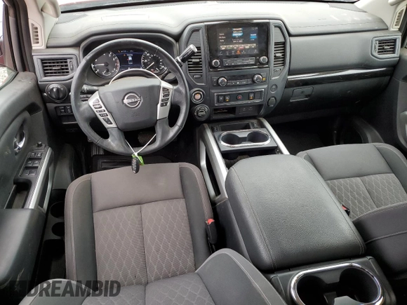 2023 Nissan Titan SV z VIN 1N6AA1EDXPN100457, wystawiony jako Copart lot #81621194 z przebiegiem 21 820 mil mil oraz Szkoda całkowita • Salvage title. Historia ofert i sprzedaży dostępna na DreamBid. Obrazek 8.