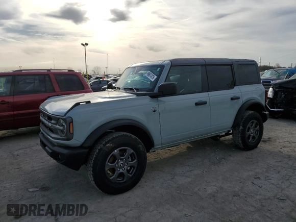 2024 Ford Bronco Big Bend с VIN 1FMDE7BH4RLB08451, выставлен на аукционе Copart как лот 49607475 с пробегом 3 569 миль миль и Списание • Salvage title. История ставок и продаж доступна на DreamBid. Изображение 1.