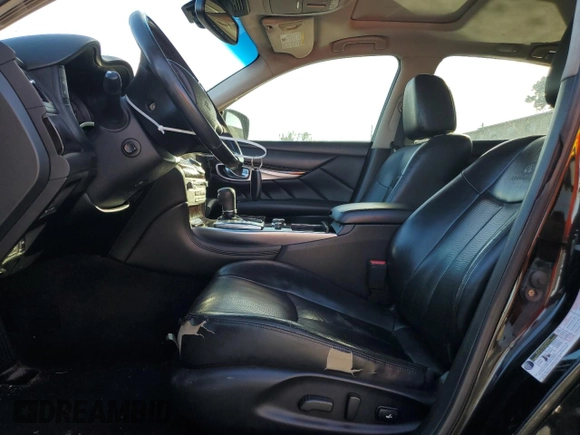 2013 Infiniti M37 with VIN JN1BY1AP3DM512274, listed as a Copart auction lot 80187604 with 153,988 mi miles and Salvage Title. Bid and sale history available at carsss.com. Image 7.